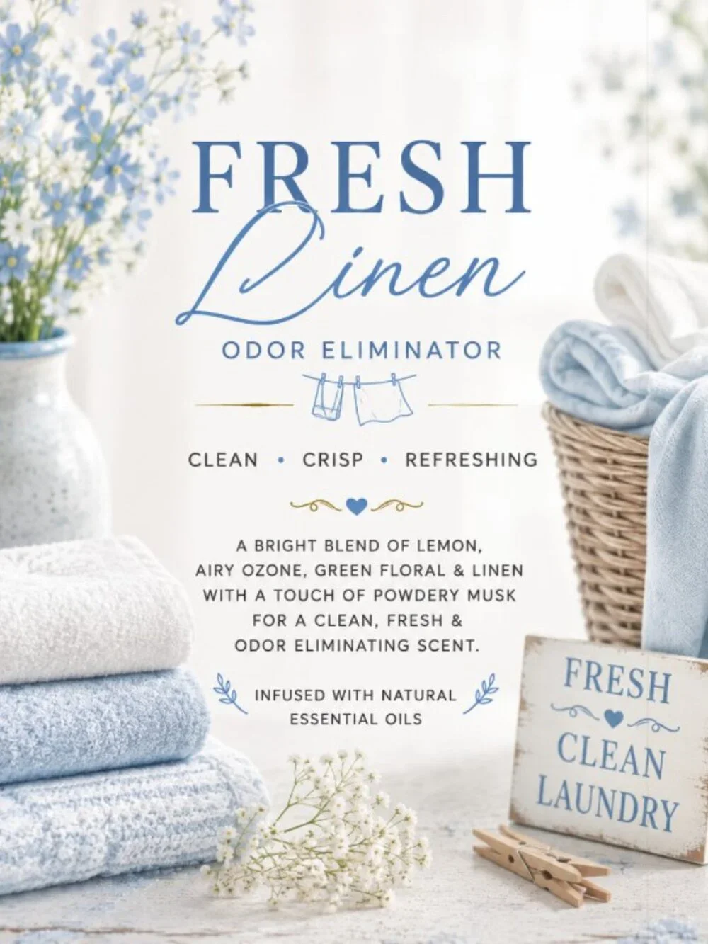 Wash, Dry & Die Wax Melts | Fresh Linen Scented Wax Melt